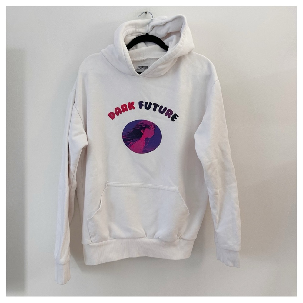 Thirteen‎ Studios "Dark Future" hoodie white size medium